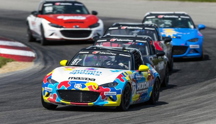 Rollan wins the Mazda MX-5 Cup battle in Mid-Ohio with six cars

