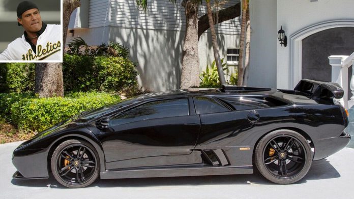 Jose Canseco's former Acura NSX-Lamborghini Diablo GT mash-up supercar from the side