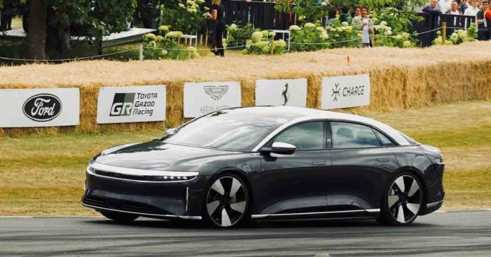 Stock Lucid Air Grand Touring wins fastest production car at Goodwood
